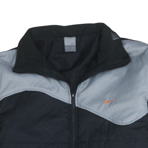 Nike Men’s Black Track Jacket L Full Zip Lightweight Sportswear