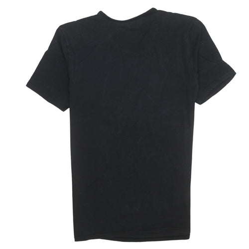 Calvin Klein Men’s Black Cotton Crew Neck Short Sleeve T-Shirt S