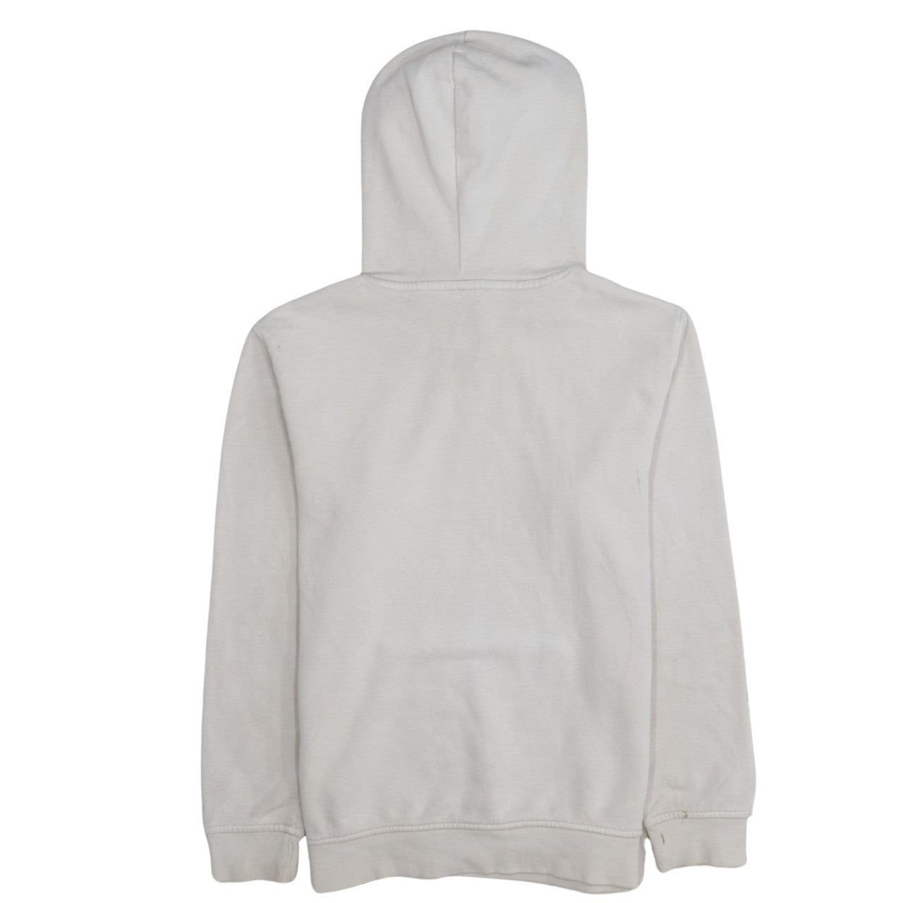 Adidas Women Beige Small Pullover Hoodie Cotton Blend Casual