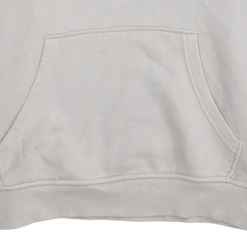 Adidas Women Beige Small Pullover Hoodie Cotton Blend Casual