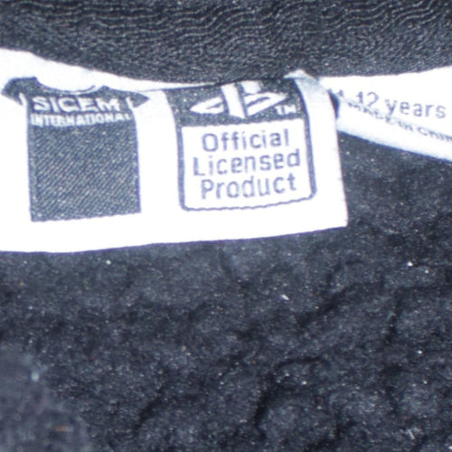 Primark Boys Black PlayStation Fleece Pullover Hoodie 11-12 Years