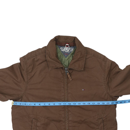 Tommy Hilfiger Men's Brown Cotton Lined Full Zip Jacket Size L
