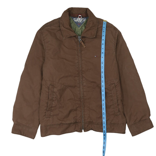 Tommy Hilfiger Men's Brown Cotton Lined Full Zip Jacket Size L
