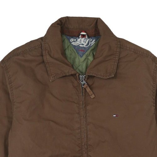 Tommy Hilfiger Men's Brown Cotton Lined Full Zip Jacket Size L