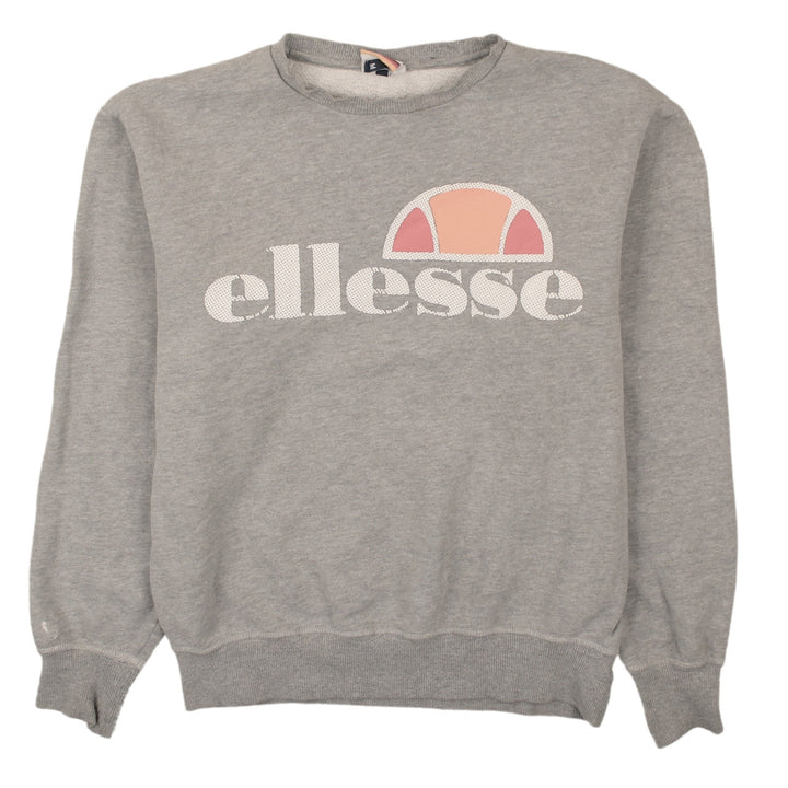 Ellesse Men's Grey Logo Pullover Sweatshirt M Regular Fit