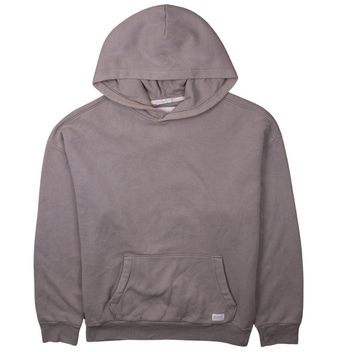 Hollister Men's Beige Oversized Fit Hoodie Large Pullover Fleece