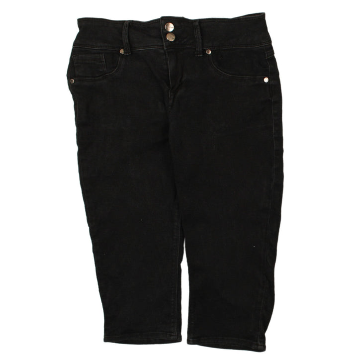 1822 Denim Women's Black Size 10 Bermuda Stretch Shorts