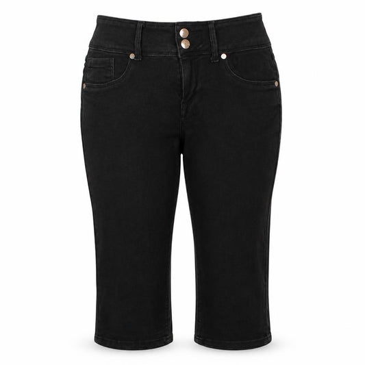 1822 Denim Women's Black Size 10 Bermuda Stretch Shorts