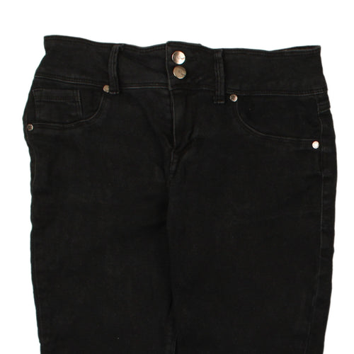 1822 Denim Women's Black Size 10 Bermuda Stretch Shorts