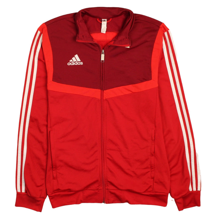 Adidas Men's Red Track Jacket S Full Zip Sportswear Regular Fit