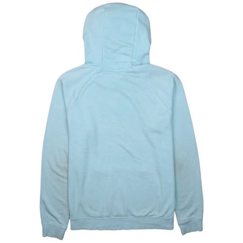 Nike Women's Blue Pullover Hoodie Medium Logo Print Casual Sportswear