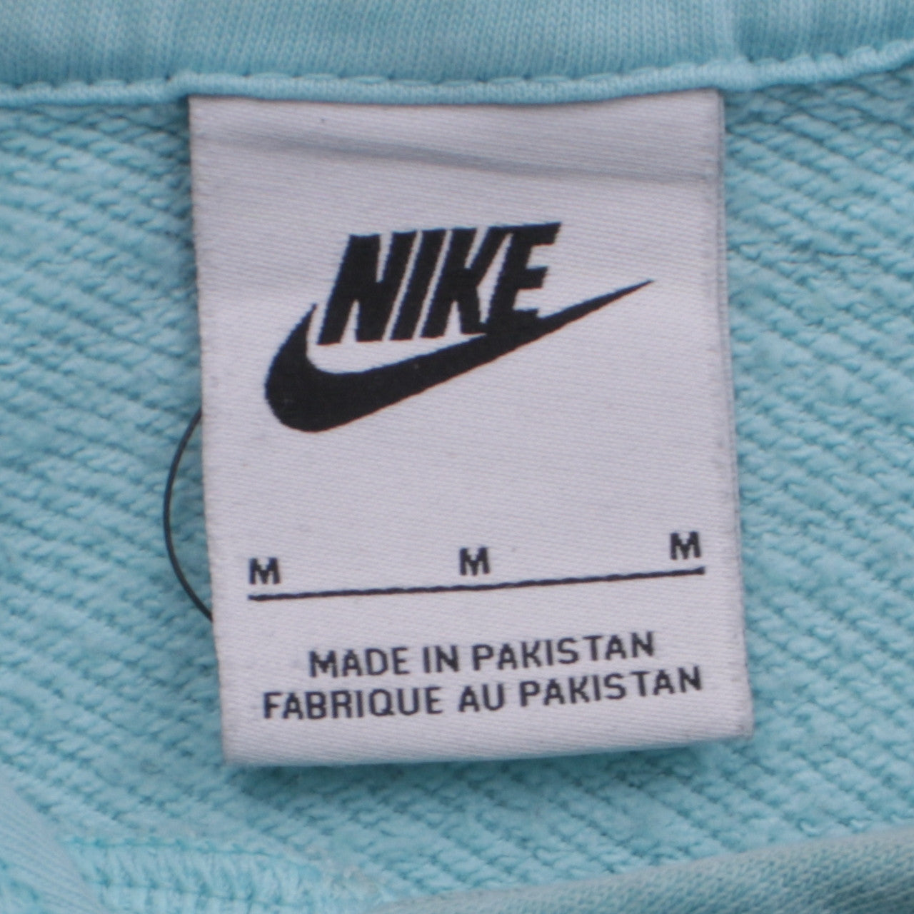 Nike Women's Blue Pullover Hoodie Medium Logo Print Casual Sportswear