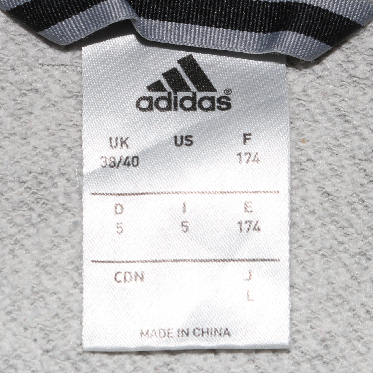 Adidas Womens Beige Full Zip Hoodie Size L Cotton Blend Sportswear