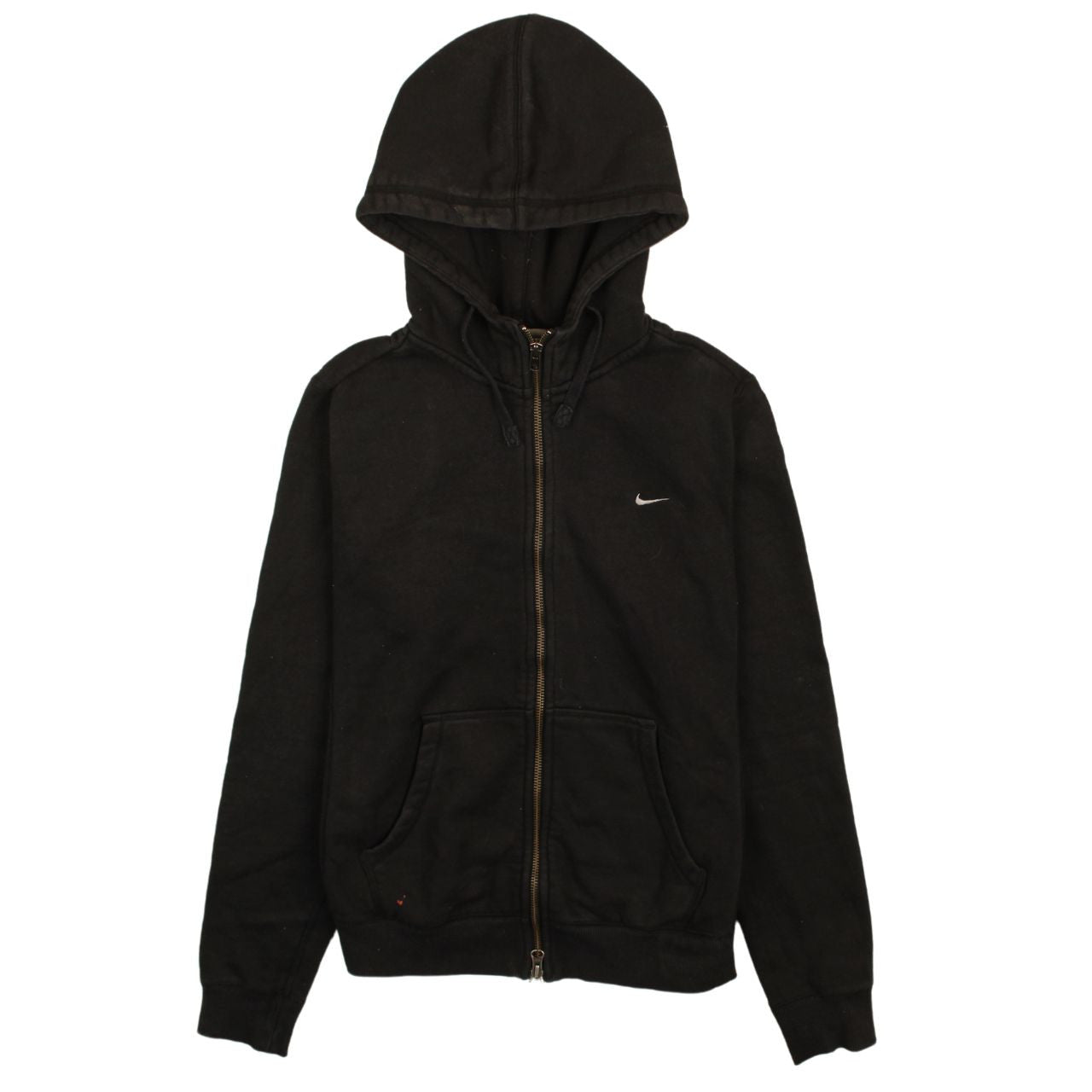 Nike Women Black Full Zip Hoodie Size UK 16/18 L Hooded Sweatshirt
