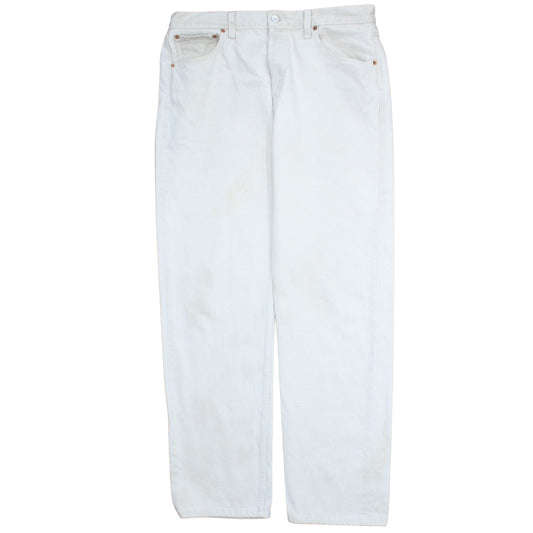 Levi's 501 White Straight Leg Vintage Men's Jeans Size 34x34