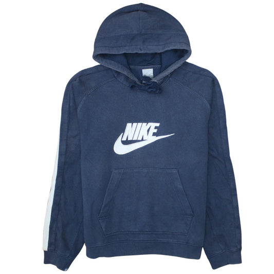 Nike Men's Blue Pullover Hoodie Medium Sports Fleece Sweatshirt