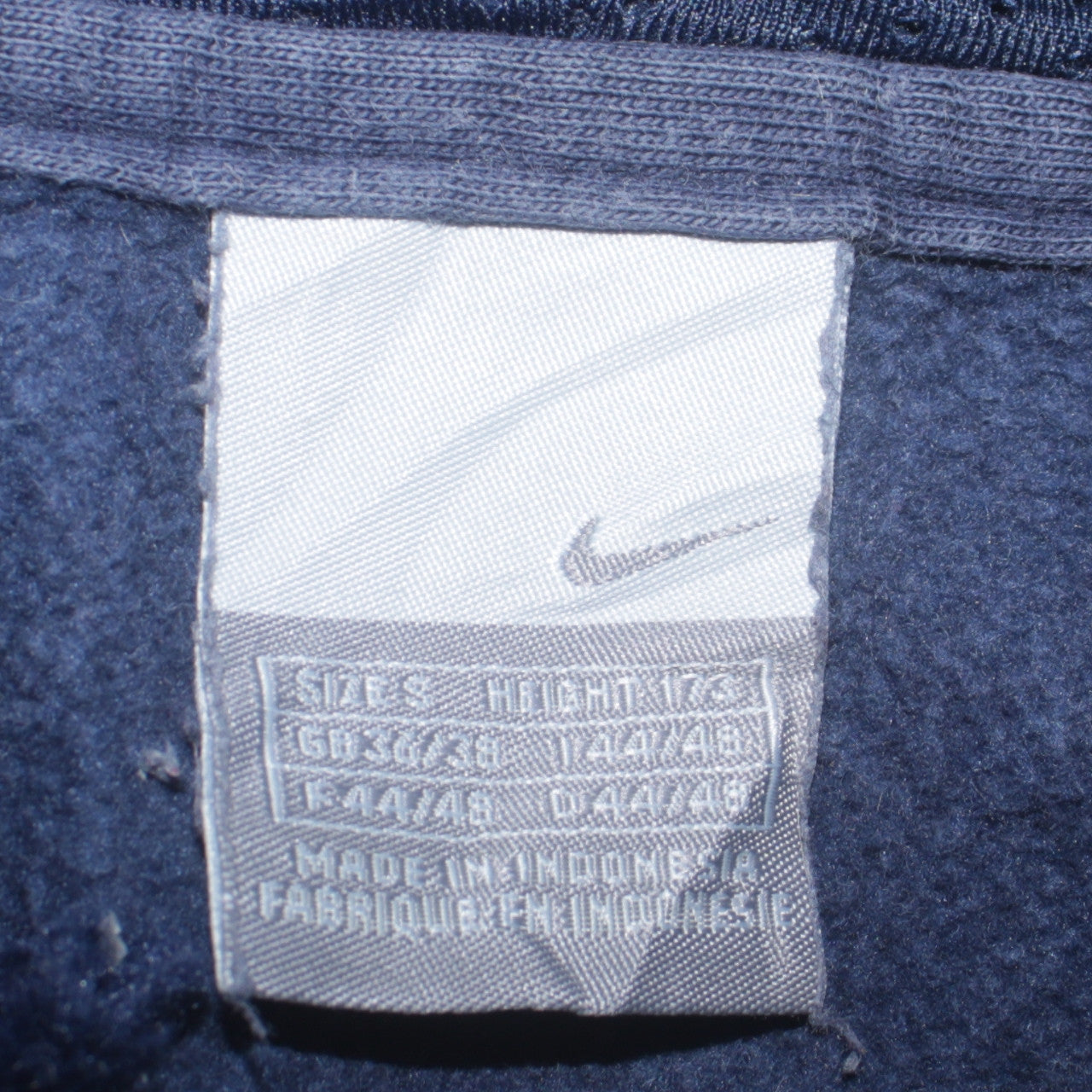 Nike Men's Blue Pullover Hoodie Medium Sports Fleece Sweatshirt