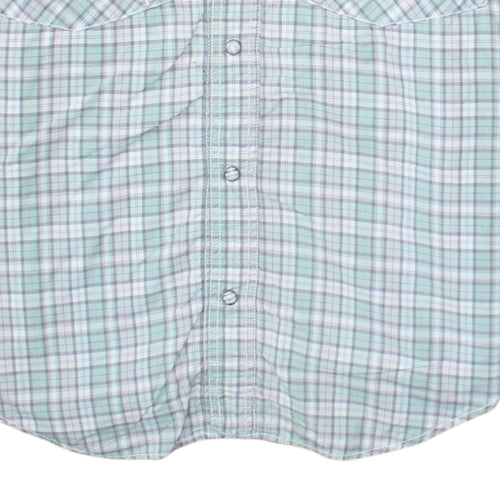 Levi's Men's Green Check Long Sleeve Western Shirt Size S