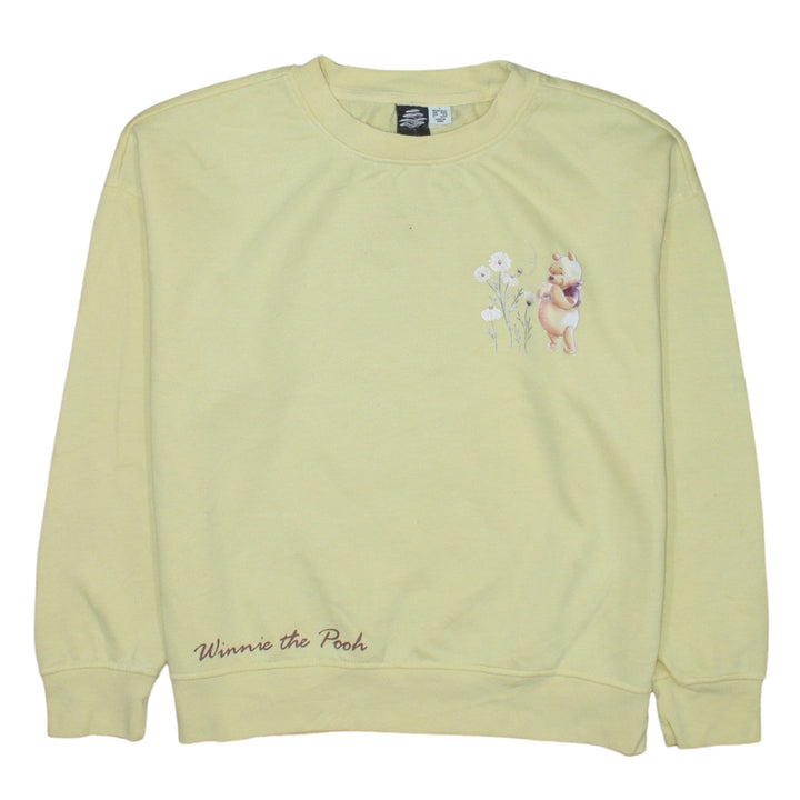 Primark Disney Winnie the Pooh Yellow Cotton Sweatshirt Women S