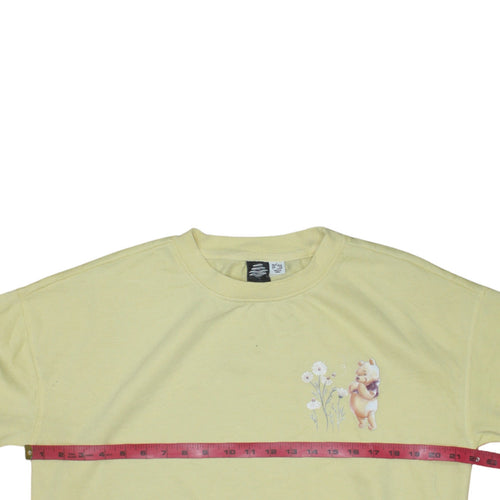Primark Disney Winnie the Pooh Yellow Cotton Sweatshirt Women S