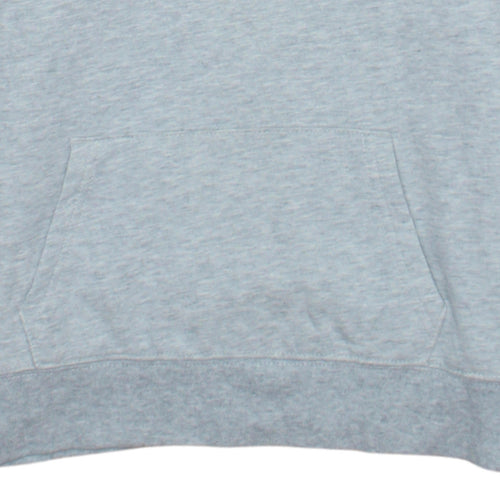 GAP Womens Grey Floral Logo Pullover Hoodie Size S