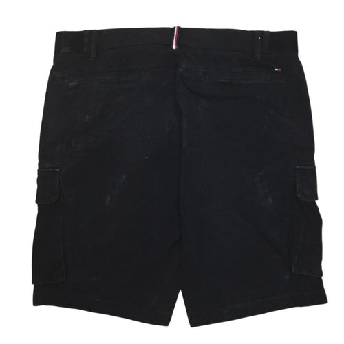 Tommy Hilfiger Men's Black Cargo Shorts Size 34 Regular Cotton Blend