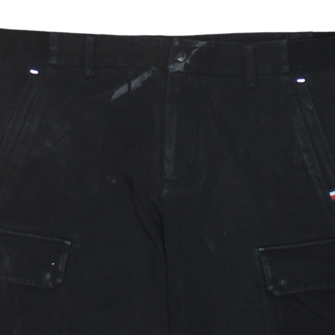 Tommy Hilfiger Men's Black Cargo Shorts Size 34 Regular Cotton Blend