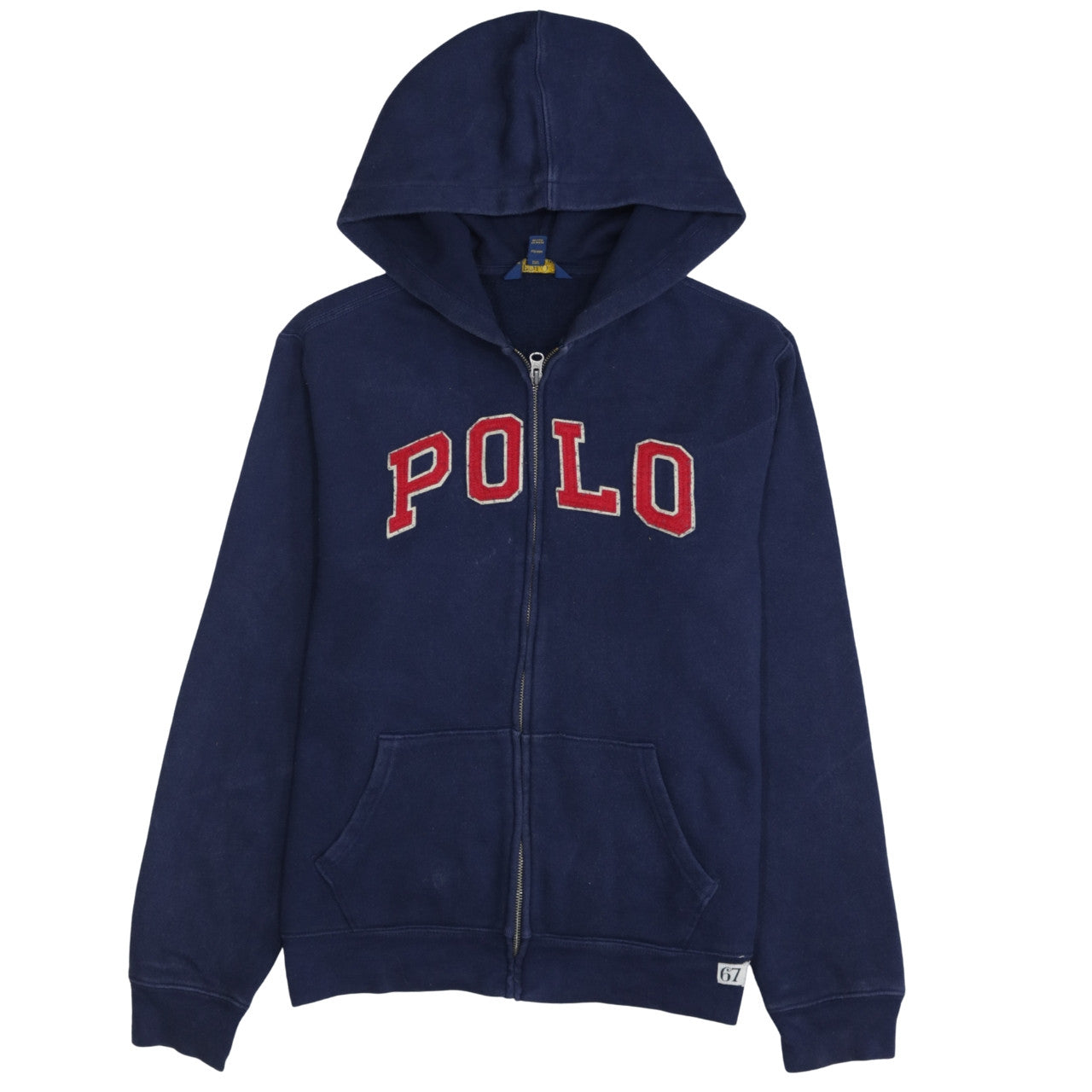 Polo Ralph Lauren Womens Navy Blue Full Zip Hoodie XL Cotton Blend