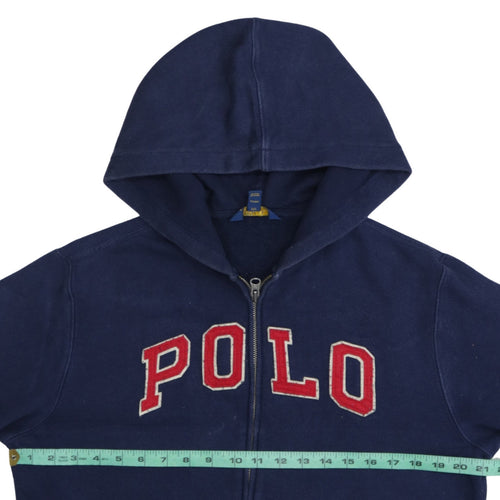 Polo Ralph Lauren Womens Navy Blue Full Zip Hoodie XL Cotton Blend