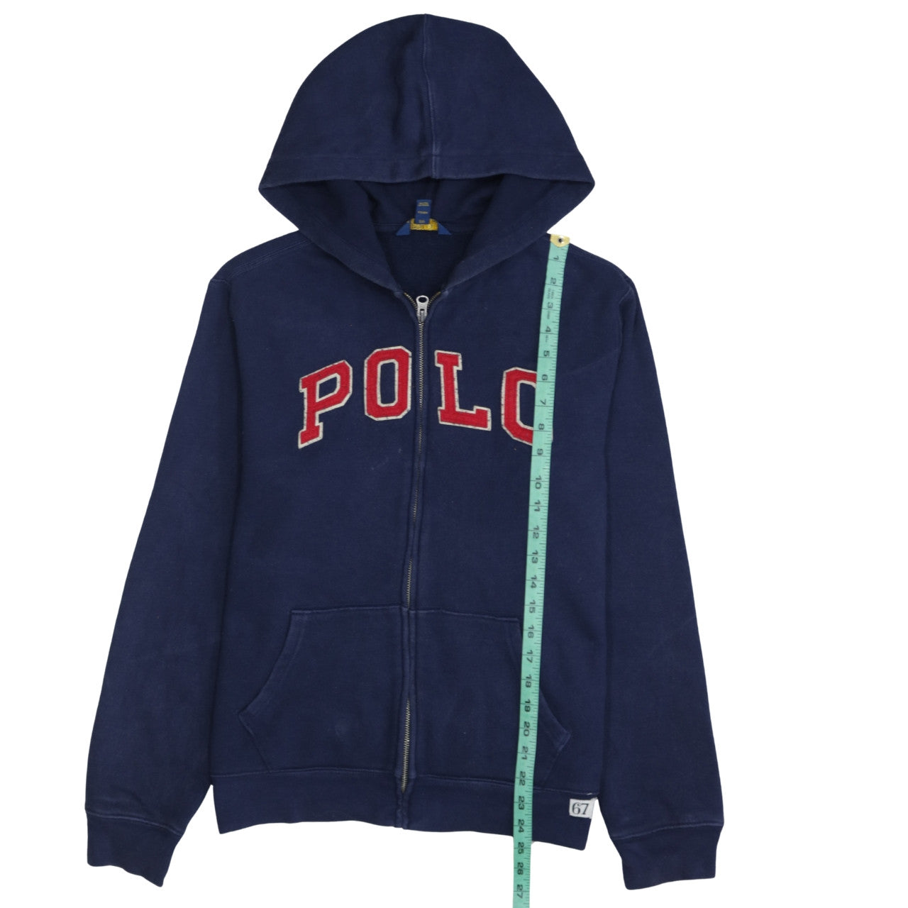 Polo Ralph Lauren Womens Navy Blue Full Zip Hoodie XL Cotton Blend