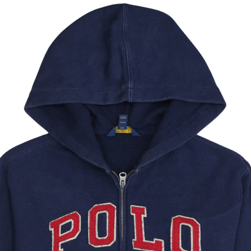 Polo Ralph Lauren Womens Navy Blue Full Zip Hoodie XL Cotton Blend