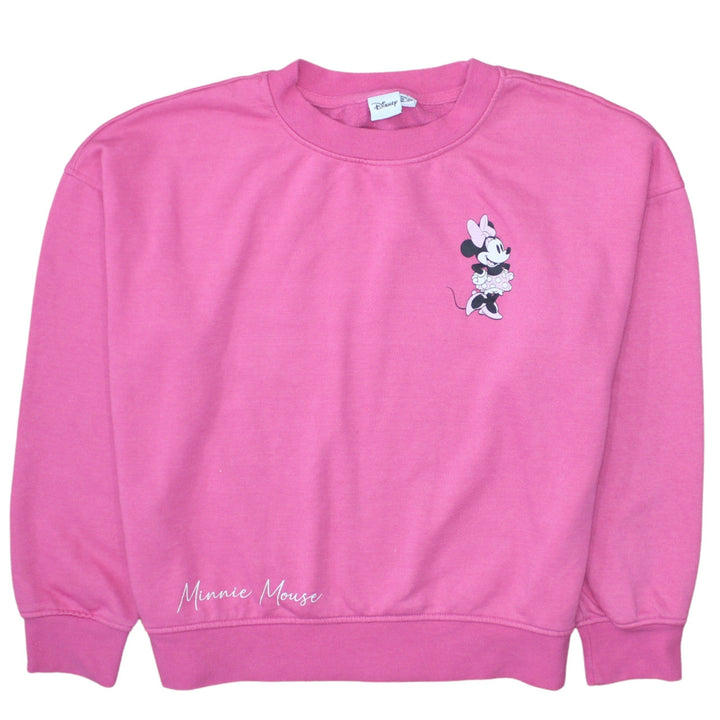 Disney Women’s Pink Minnie Mouse Pullover Sweatshirt Size S