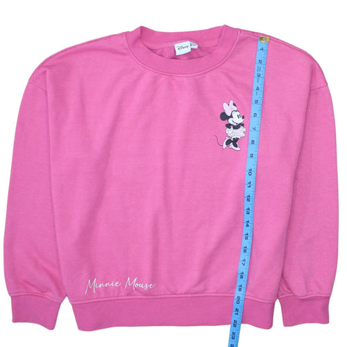 Disney Women’s Pink Minnie Mouse Pullover Sweatshirt Size S