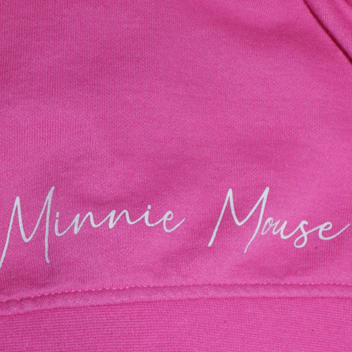 Disney Women’s Pink Minnie Mouse Pullover Sweatshirt Size S