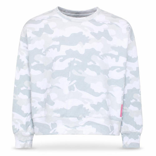 Calvin Klein Performance Women's Grey Camo Pullover Sweatshirt L