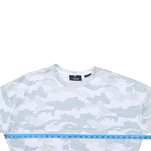Calvin Klein Performance Women's Grey Camo Pullover Sweatshirt L