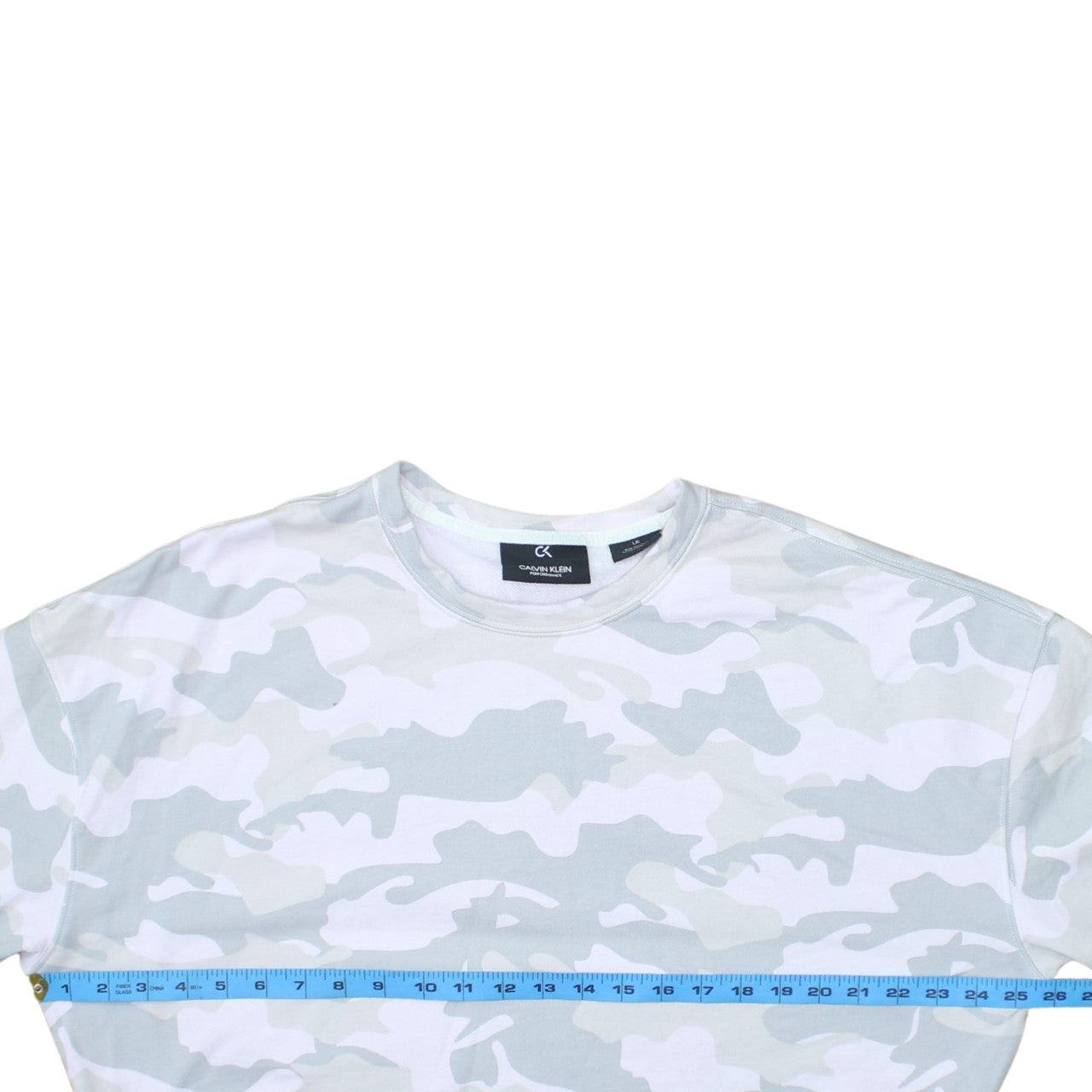 Calvin Klein Performance Women's Grey Camo Pullover Sweatshirt L
