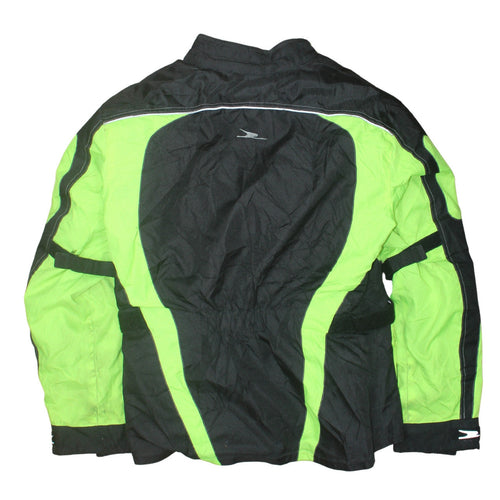 Fasthouse Men's 3XL Green Black Motorcycle Jacket Reflective Waterproof