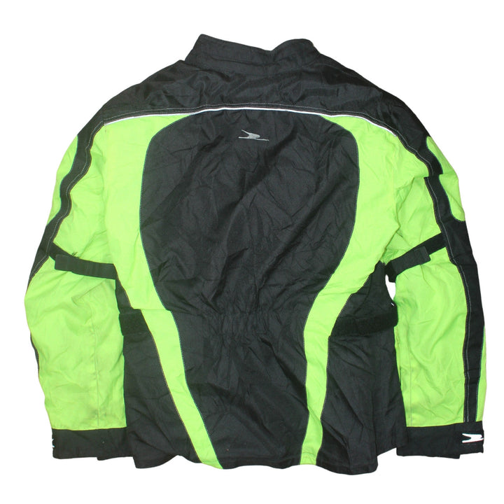 Fasthouse Men's 3XL Green Black Motorcycle Jacket Reflective Waterproof