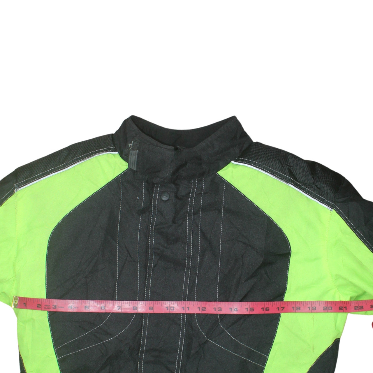 Fasthouse Men's 3XL Green Black Motorcycle Jacket Reflective Waterproof