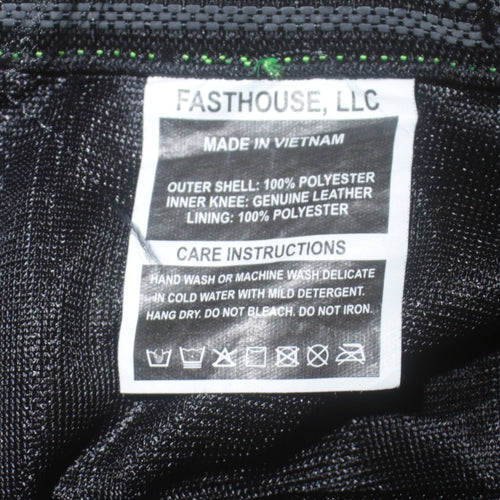 Fasthouse Men's 3XL Green Black Motorcycle Jacket Reflective Waterproof