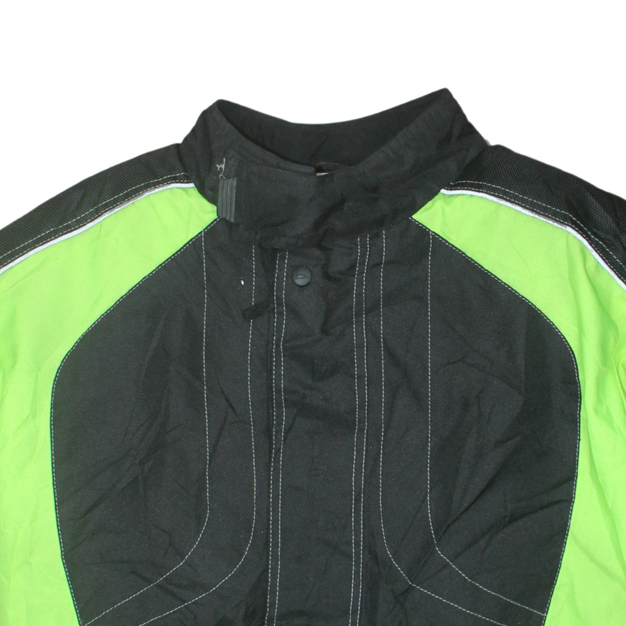 Fasthouse Men's 3XL Green Black Motorcycle Jacket Reflective Waterproof
