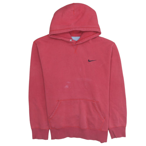 Nike Men Red Pullover Hoodie XL Cotton Fleece Sweatshirt