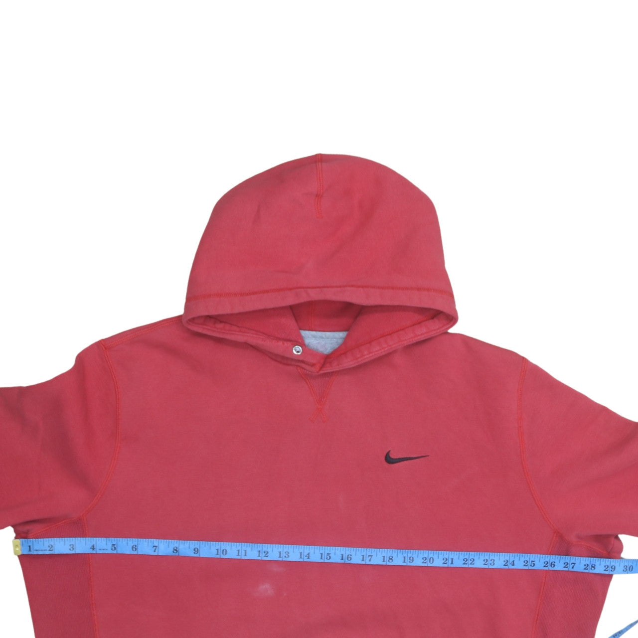 Nike Men Red Pullover Hoodie XL Cotton Fleece Sweatshirt