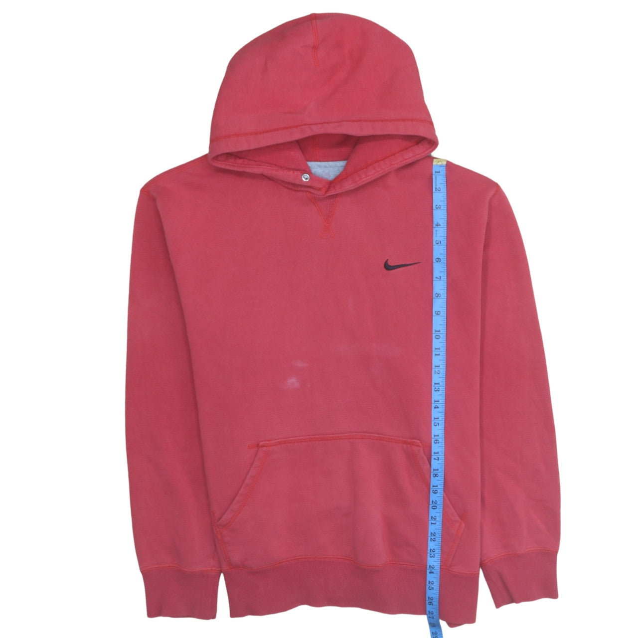 Nike Men Red Pullover Hoodie XL Cotton Fleece Sweatshirt