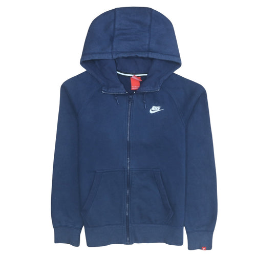 Nike Men's Blue Full Zip Hoodie Size S Fleece Sweatshirt