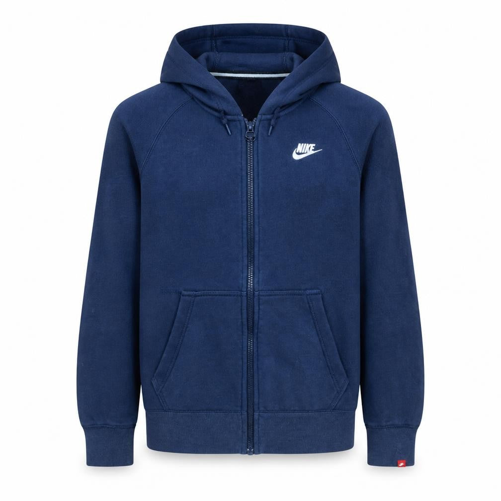 Nike Men's Blue Full Zip Hoodie Size S Fleece Sweatshirt