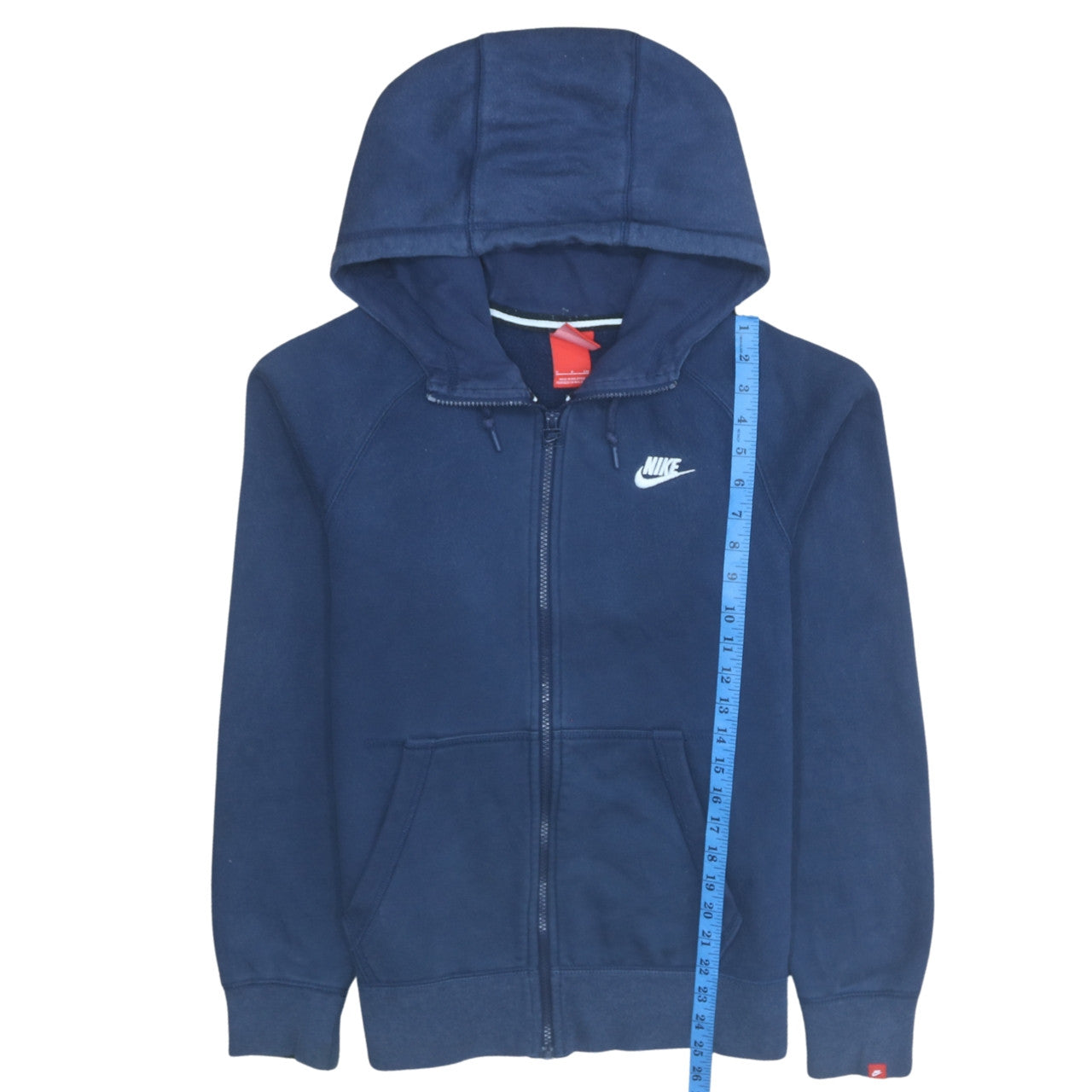 Nike Men's Blue Full Zip Hoodie Size S Fleece Sweatshirt