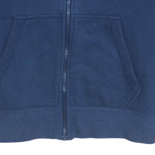Nike Men's Blue Full Zip Hoodie Size S Fleece Sweatshirt