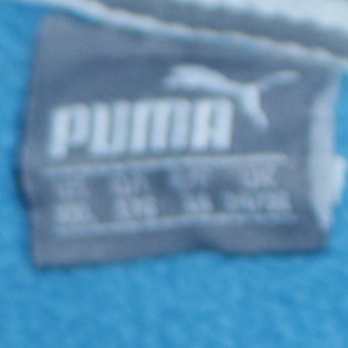 Puma Boys Blue Pullover Hoodie 12-13 Years Regular Fit Fleece Sweatshirt
